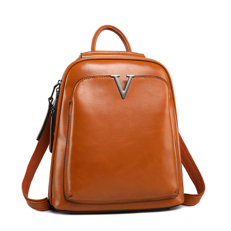 Designer backpack purse leather deals