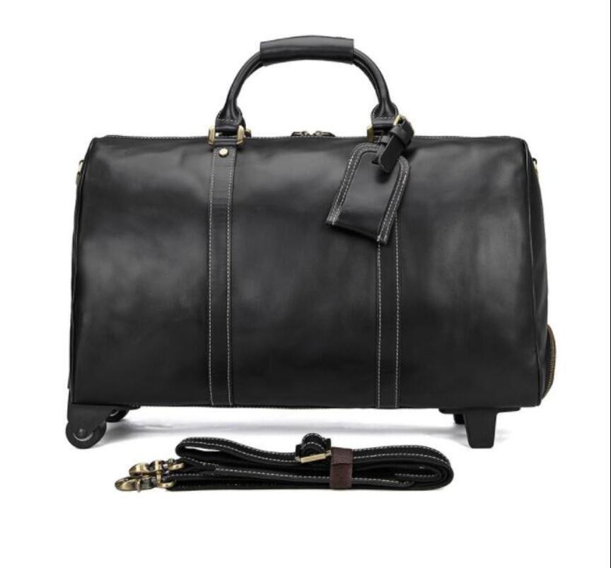 Handmade Black Extra Large Vintage Full Grain Leather Travel Bag Men Duffle Bag, Holdall Luggage Bag