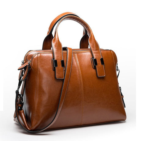 High-Quality Cow Leather Ladies Hand Bags