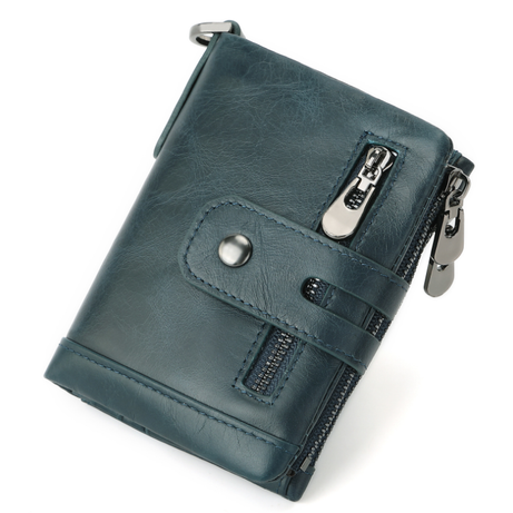 Men Leather Card Holder with Small Coin Purse