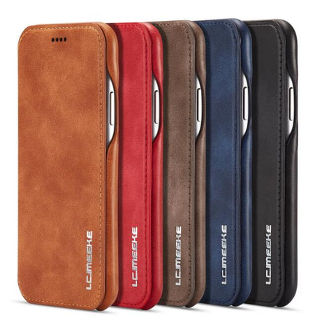 iPhone 6 and 6s Plus Magnetic Attraction Flip Cover Leather Case