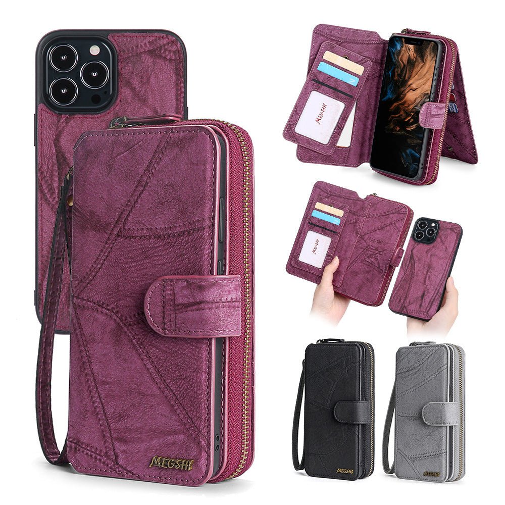 iPhone 13, 13 Mini & 12 Pro Max Multi-Functional Leather Case