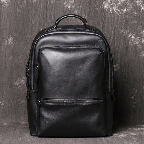 Full Grain Leather Backpacks For Men Black Leather Travel Backpacks Stylish Laptop Backpacks by Leather Warrior