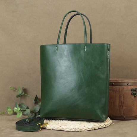Full Grain Leather Tote Bag Women Leather Purse Leather Shopping Bag Women Shoulder Bag Everyday Use Tote