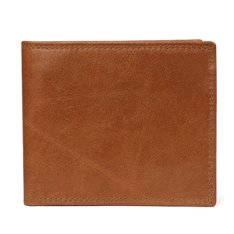 Full Grain Leather Wallet Leather Short Bifold Wallet Handmade Men Leather Wallet