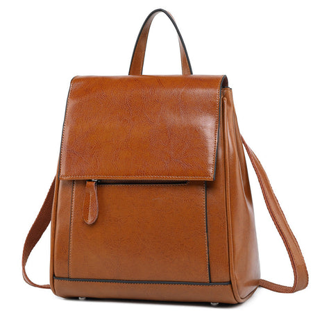 Women Top Grain Leather Backpack Stylish Leather Rucksack Ladies Leather Travel Backpacks