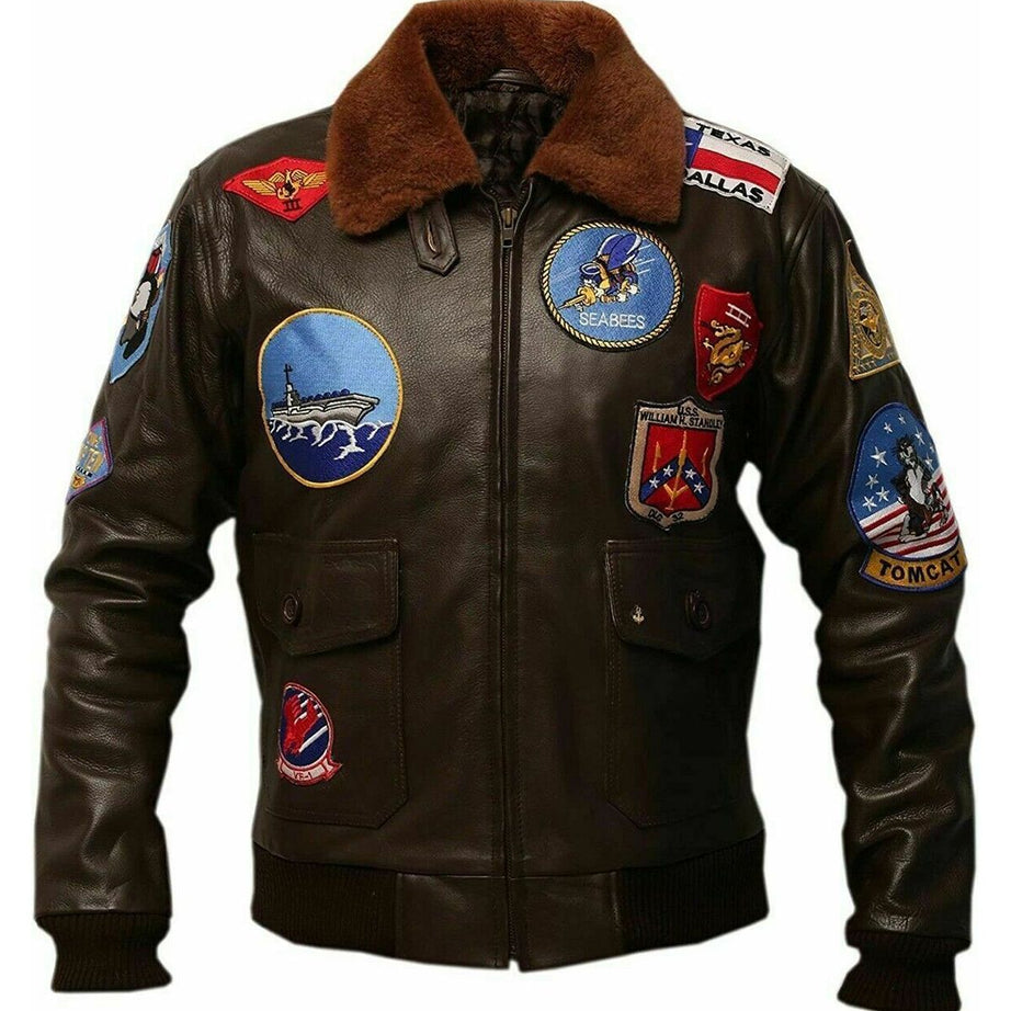 Men's Top Gun Tom Cruise Genuine Leather Jacket